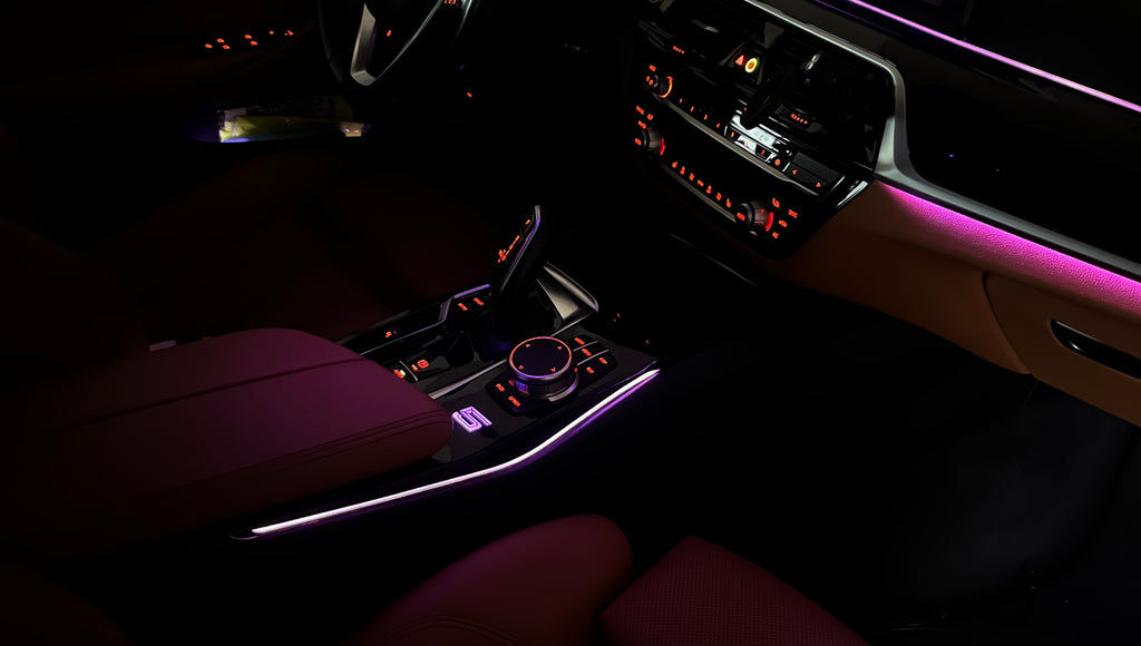 BMW G30/31 - Ambient belysning midter konsol
