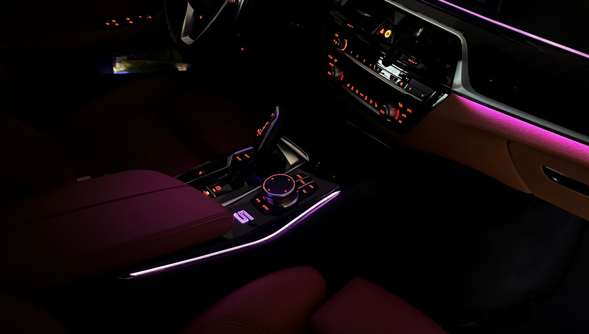 BMW G30/31 - Ambient belysning midter konsol